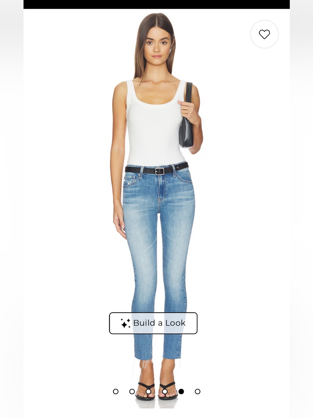 AG Adriano Goldschmied Light Blue High-Rise Skinny Jeans